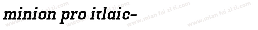minion pro itlaic字体转换